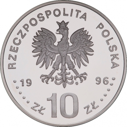 Coin obverse 10 pln Zygmunt II August (1548-1572), bust