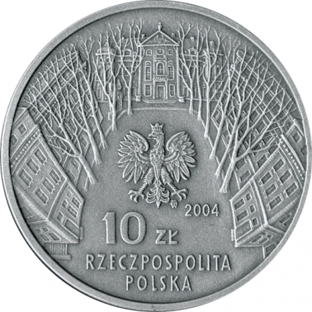 Awers monety10 zł 100-lecie Akademii Sztuk Pięknych w Warszawie