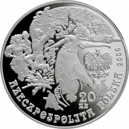 Awers monety20 zł Noc świętojańska