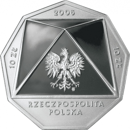 Awers monety10 zł 100-lecie Szkoły Głównej Handlowej w Warszawie