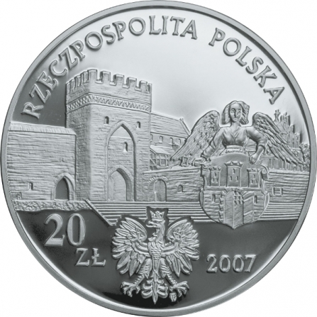 Coin obverse 20 pln Medieval Town in Toruń