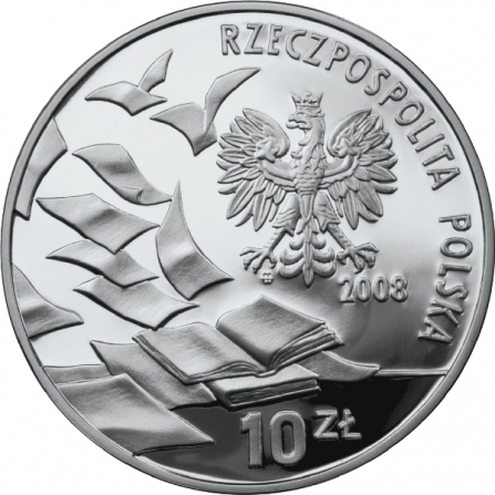 Awers monety10 zł 40. rocznica Marca `68