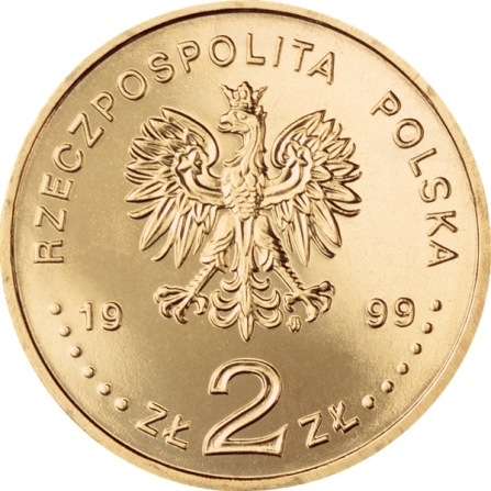 Awers monety2 zł Wstąpienie Polski do NATO