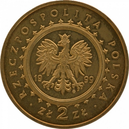 Coin obverse 2 pln Potockis´ palace in Radzyń Podlaski