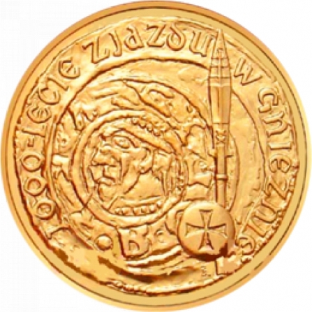 Rewers monety 2 zł 1000-lecie zjazdu w Gnieźnie