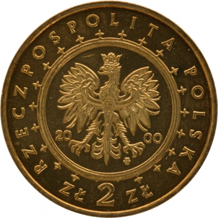 Coin obverse 2 pln Palace in Wilanów