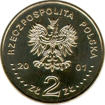 Coin obverse 2 pln Fifteenth anniversary of the Constitutional Tribunal Decisions (1986-2001)