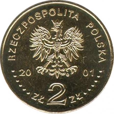 Awers monety2 zł 100. rocznica urodzin Ks. Kard. Stefana Wyszyńskiego