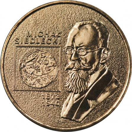Rewers monety 2 zł Michał Siedlecki (1873-1940)