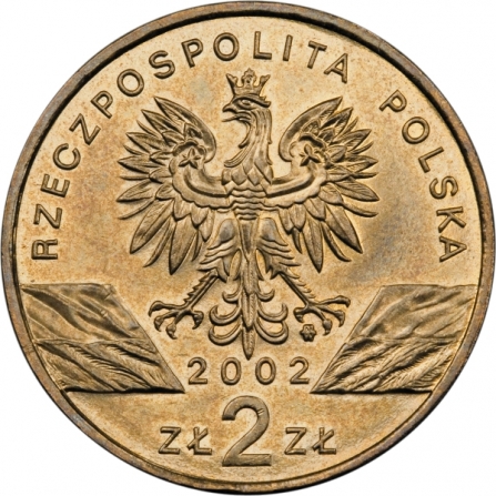 Awers monety2 zł Żółw błotny (łac. Emys orbicularis)