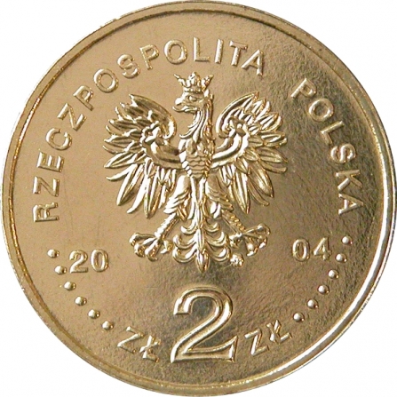 Awers monety2 zł 60. rocznica Powstania Warszawskiego