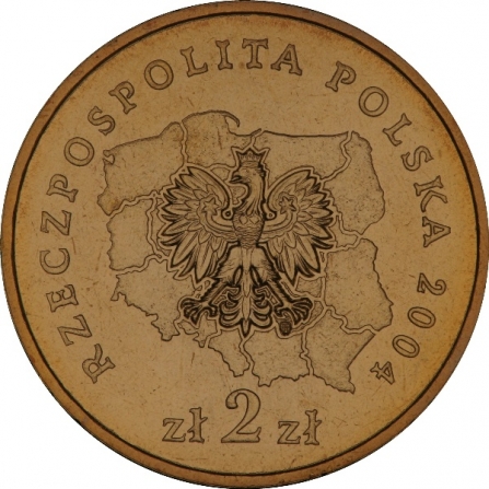 Awers monety2 zł Województwo opolskie