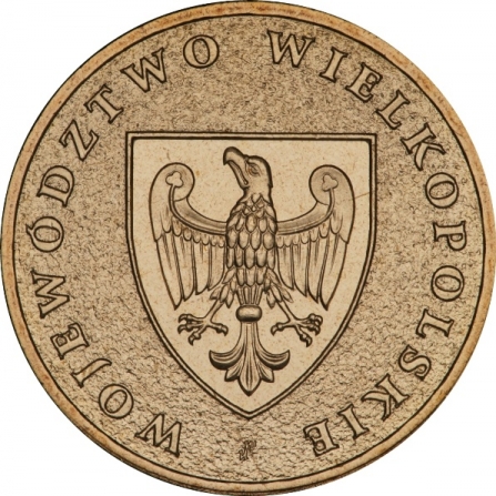 Rewers monety 2 zł Województwo wielkopolskie