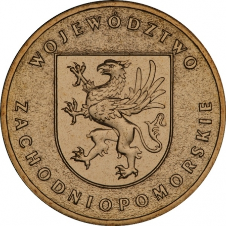 Coin reverse 2 pln Voivodship zachodniopomorskie