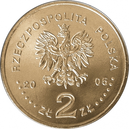 Awers monety2 zł Konstanty Ildefons Gałczyński (1905-1953), 100. rocznica urodzin