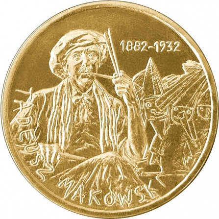 Rewers monety 2 zł Tadeusz Makowski (1882-1932)