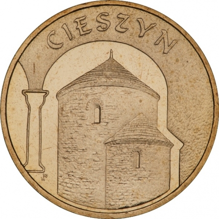 Rewers monety 2 zł Cieszyn