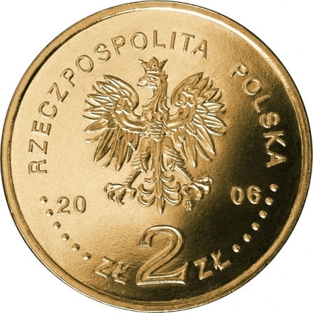 Awers monety2 zł XX Zimowe Igrzyska Olimpijskie, Turyn 2006