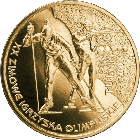 Rewers monety 2 zł XX Zimowe Igrzyska Olimpijskie, Turyn 2006