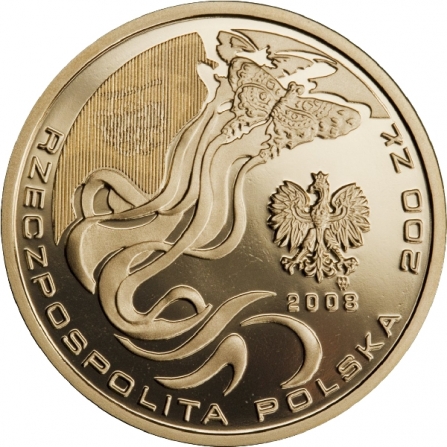 Awers monety200 zł Igrzyska XXIX Olimpiady - Pekin 2008