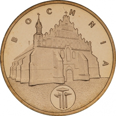 Rewers monety 2 zł Bochnia