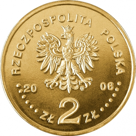 Awers monety2 zł Mistrzostwa Świata w Piłce Nożnej, Niemcy 2006