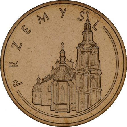 Rewers monety 2 zł Przemyśl