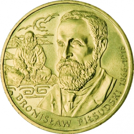 Rewers monety 2 zł Bronisław Piłsudski (1866-1918)