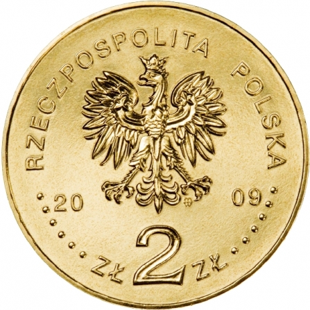 Awers monety2 zł 65. rocznica Powstania Warszawskiego