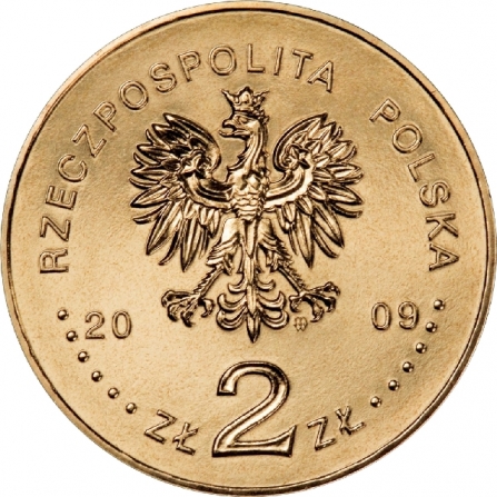 Awers monety2 zł 25. rocznica śmierci Księdza Jerzego Popiełuszki