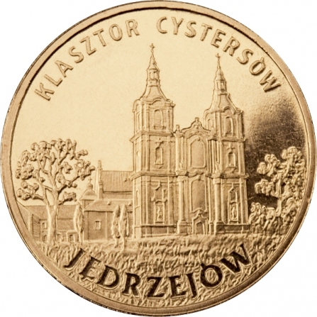 Rewers monety 2 zł Jędrzejów - Klasztor Cystersów
