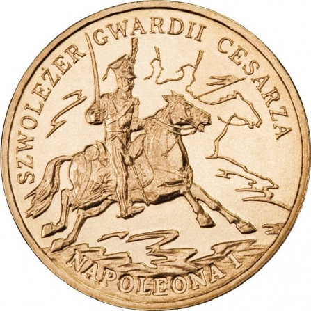 Rewers monety 2 zł Szwoleżer Gwardii Cesarza Napoleona I