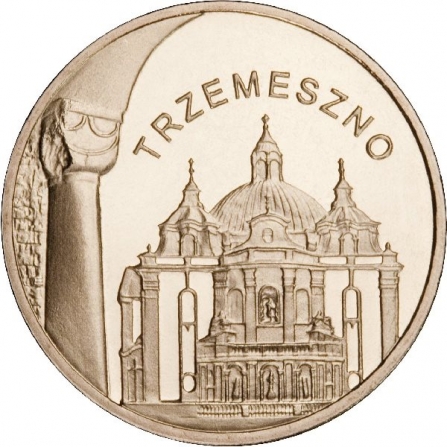 Rewers monety 2 zł Trzemeszno