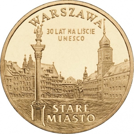Coin reverse 2 pln Old Town in Warsaw