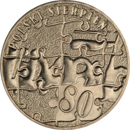 Rewers monety 2 zł Polski sierpień 1980