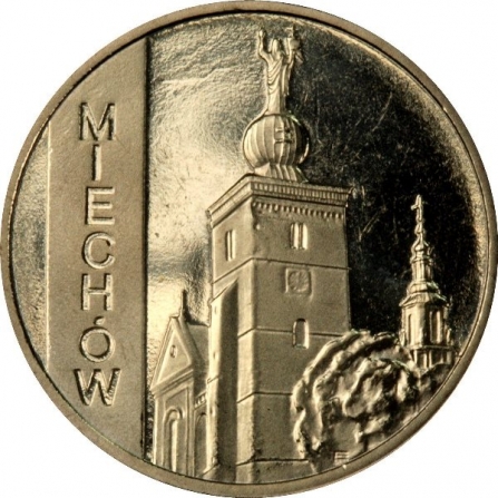 Rewers monety 2 zł Miechów