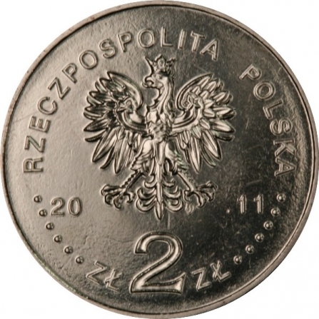 Awers monety2 zł Ułan II Rzeczpospolitej
