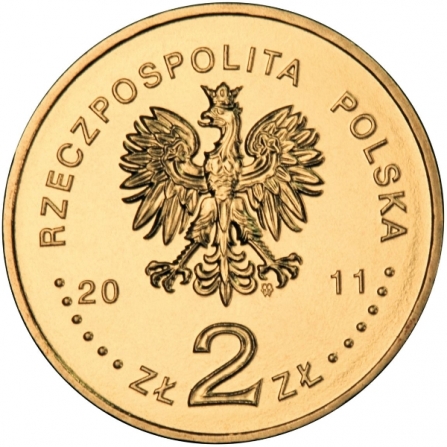 Awers monety2 zł Mława