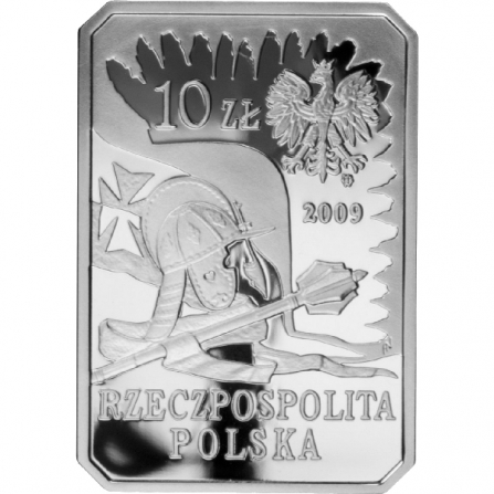 Awers monety10 zł Husarz - XVII wiek
