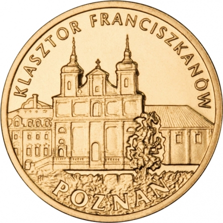 Rewers monety 2 zł Poznań - Klasztor Franciszkanów