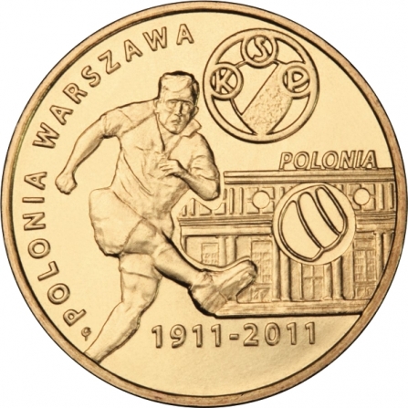 Rewers monety 2 zł Polonia Warszawa