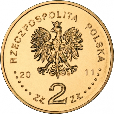 Awers monety2 zł Kalisz - Klasztor Franciszkanów