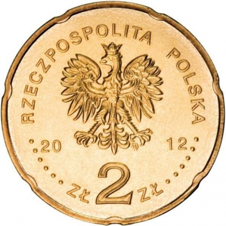 Awers monety2 zł 50-lecie Programu 3 Polskiego Radia
