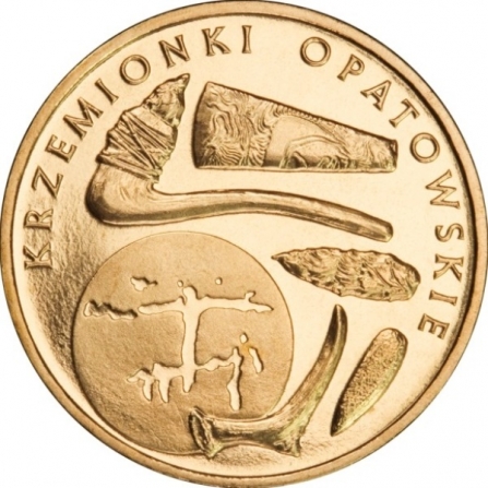 Rewers monety 2 zł Krzemionki Opatowskie