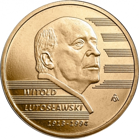 Rewers monety 2 zł Witold Lutosławski