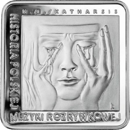 Rewers monety 10 zł Czesław Niemen (kwadrat)