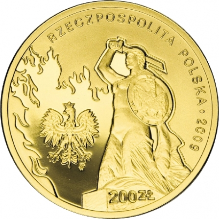 Awers monety200 zł Wrzesień 1939 r. - Warszawa