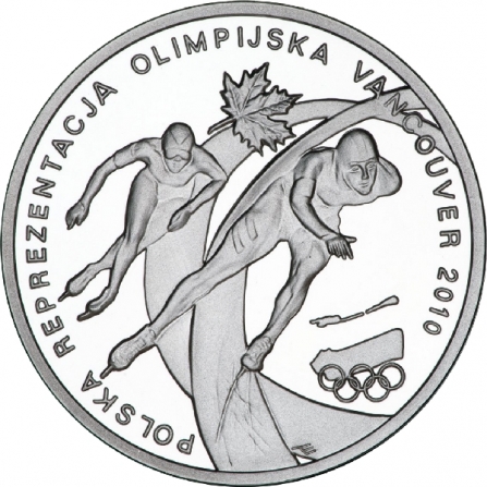 Coin reverse 10 pln Polish Olympic Team - Vancouver 2010