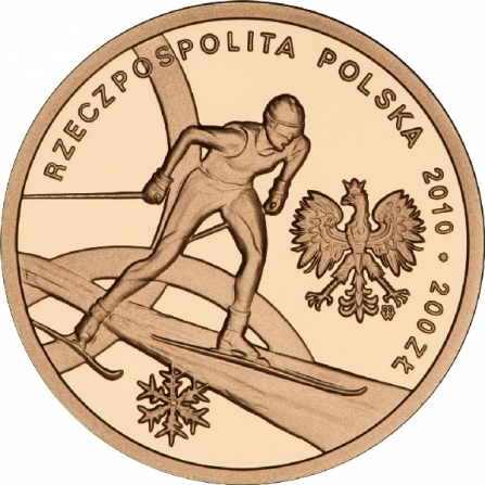 Awers monety200 zł Polska Reprezentacja Olimpijska - Vancouver 2010