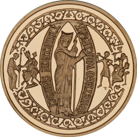 Coin reverse 200 pln St. Adalbert's Martyrdom